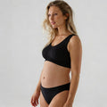 ByeBra Itin tampri ir prisitaikanti liemenėlė nėščiosioms UNI STRETCH BRA TOP BLACK