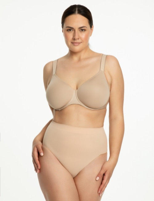 Julimex Formuojančios kasdieninės besiūlės klasikinės kelnaitės SEAMLESS MAXI 471 NUDE