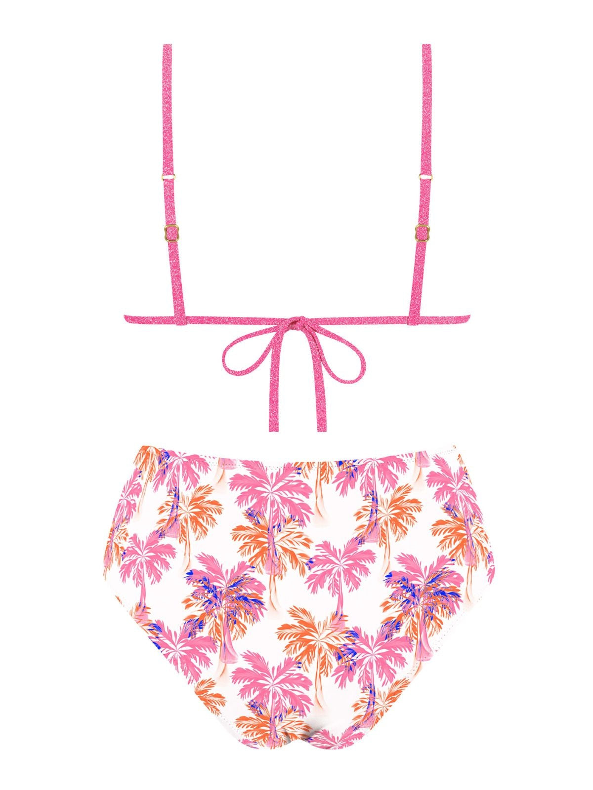 MrMiss Bikini kelnaitės METALLIC PINK MIX
