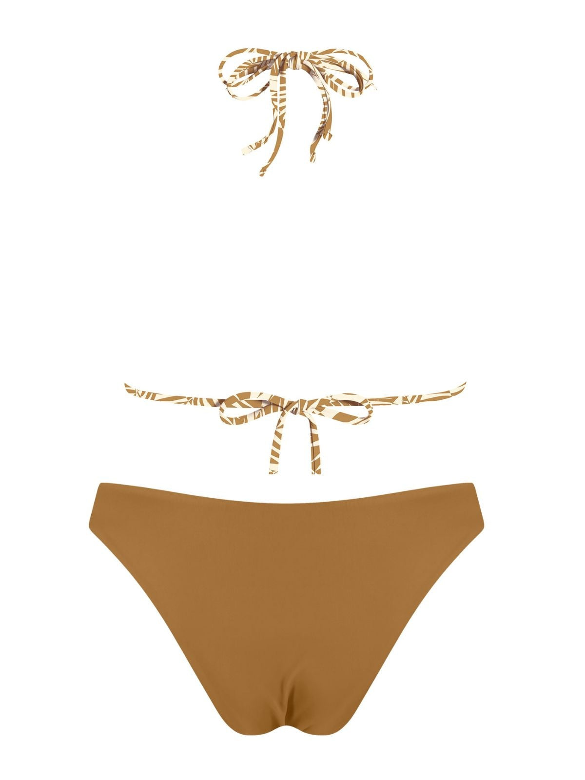 MrMiss Bikini liemenėlė BROWN SUGAR FLORAL