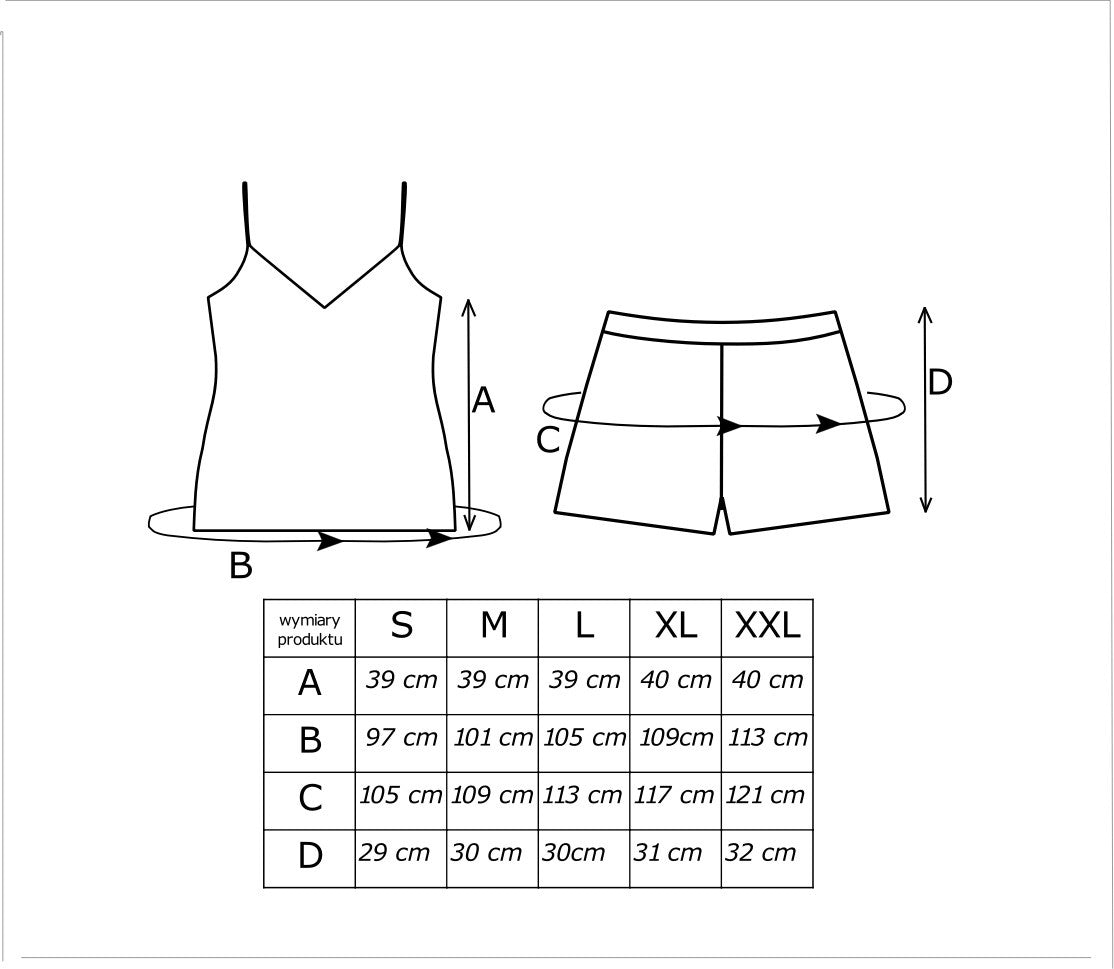 Donna Trumpa medvilnės pižama su šortais ZEBRA TOP