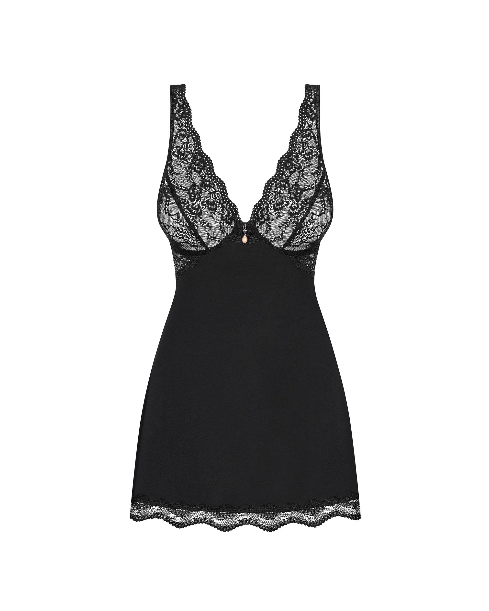 Obsessive Seksualūs naktinukai LUVAE BLACK BABYDOLL