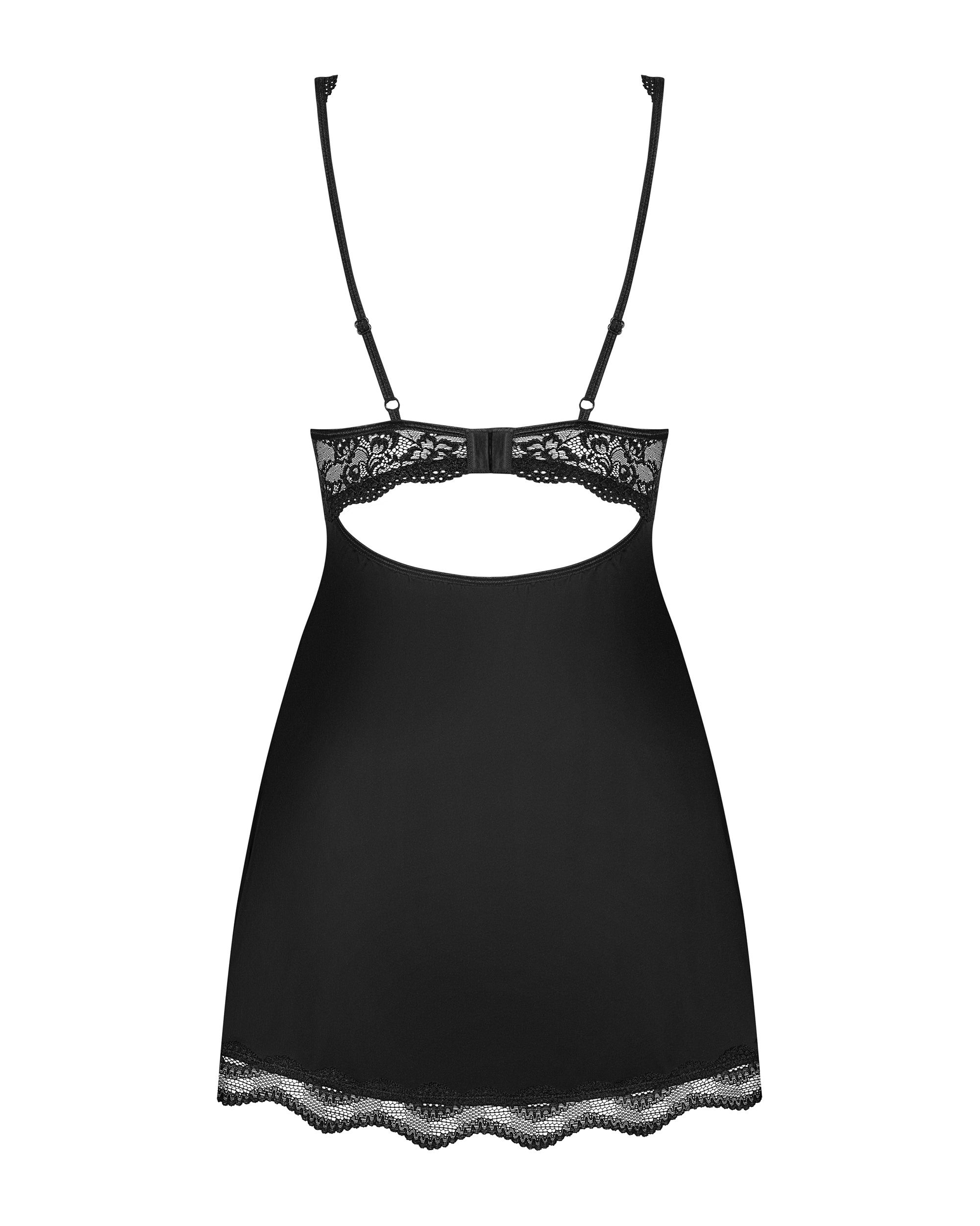Obsessive Seksualūs naktinukai LUVAE BLACK BABYDOLL