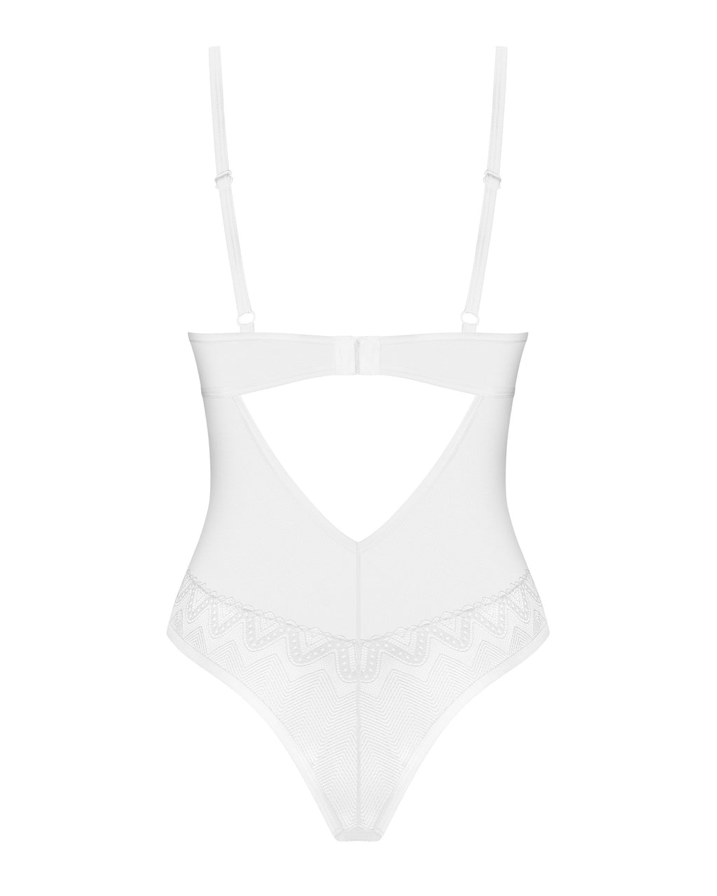 Obsessive Baltas elegantiškas bodis ALISSIUM TEDDY