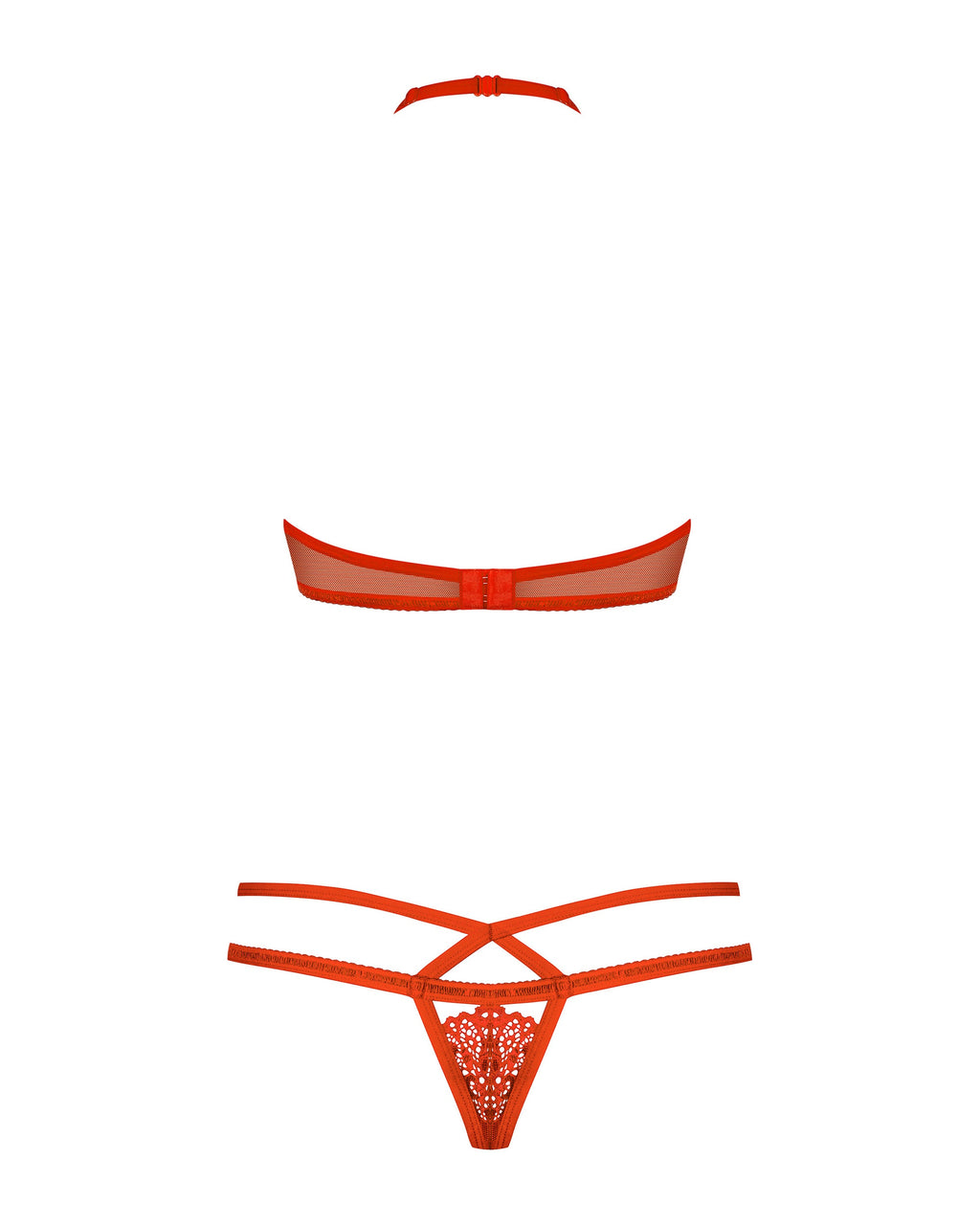 Obsessive Seksualus apatinių komplektas 838-SET-3 RED