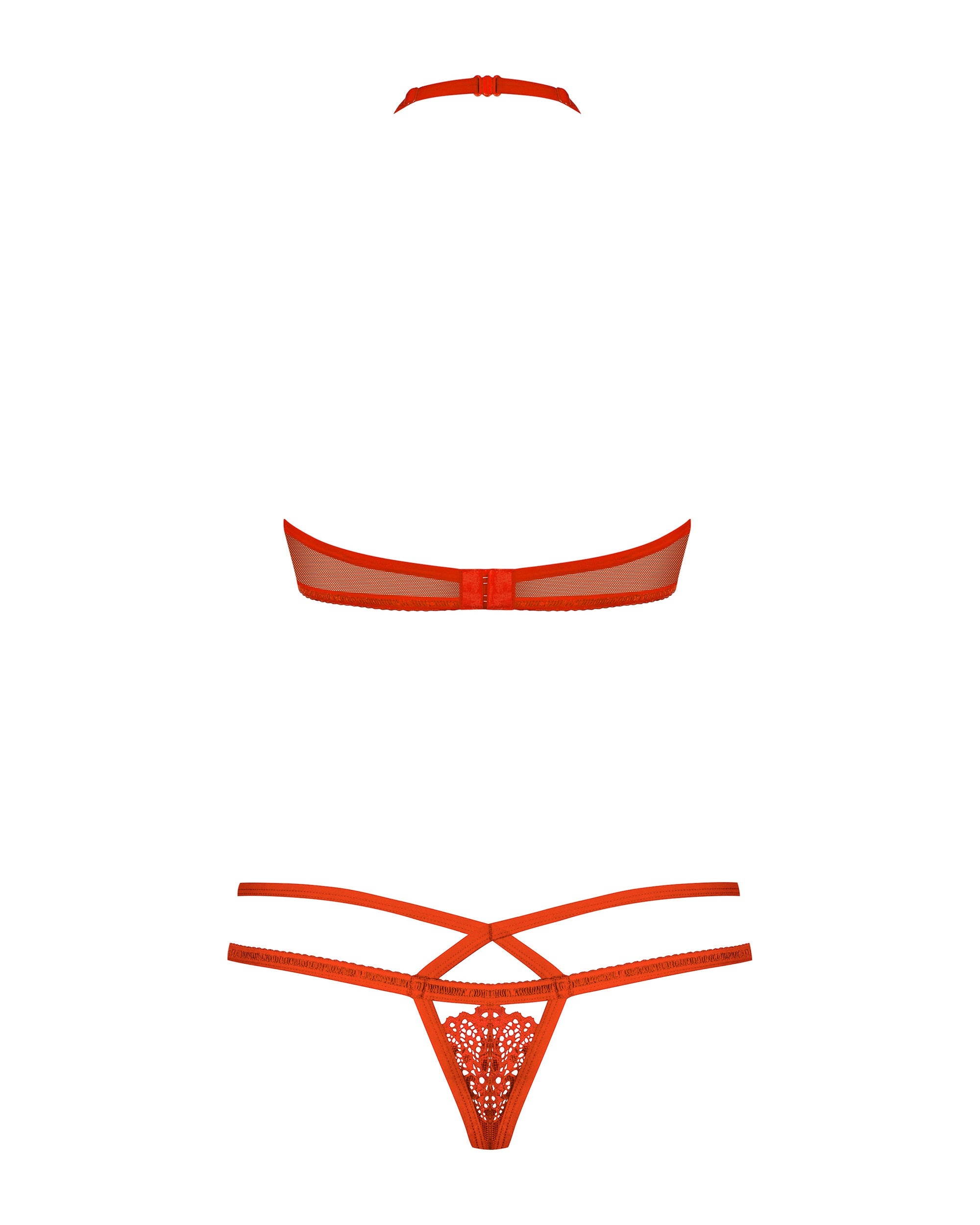 Obsessive Seksualus apatinių komplektas 838-SET-3 RED