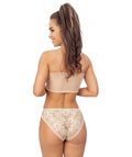 Donna Nėriniuotos klasikinės kelnaitės LACEY 233 BEIGE