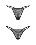Obsessive Rinkinys: seksualios kelnaitės CLARA 2-PACK