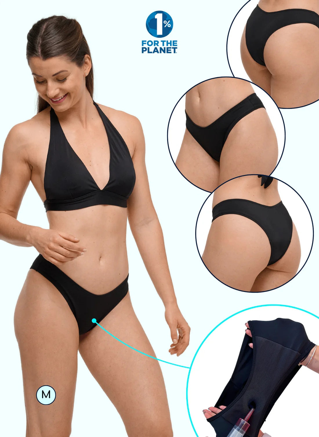 Sorio Menstruacinės tanga maudymosi kelnaitės MILA