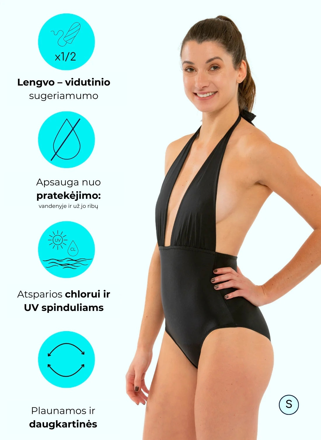 Sorio Menstruacinis maudymosi kostiumėlis LILA