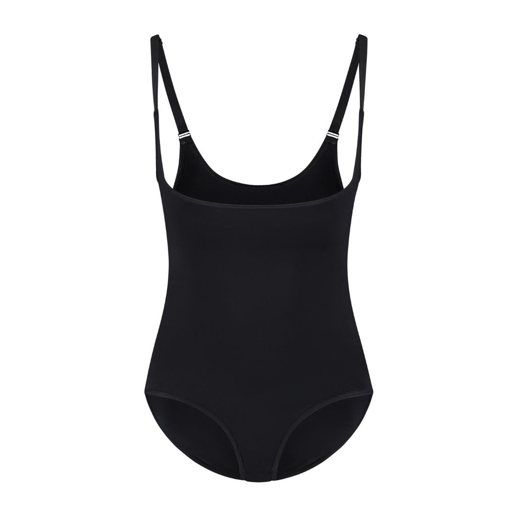 ByeBra Stiprios kompresijos formuojantis bodis SOFT TOUCH OPEN BUST BLACK