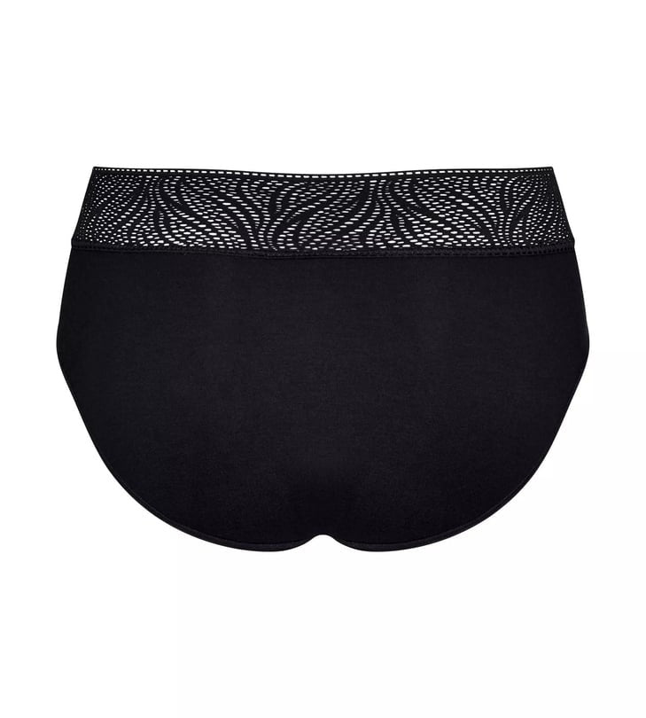 Sloggi Menstruacinės modalo kelnaitės PERIOD MEDIUM HIPSTER BLACK, vidutinio sugeriamumo