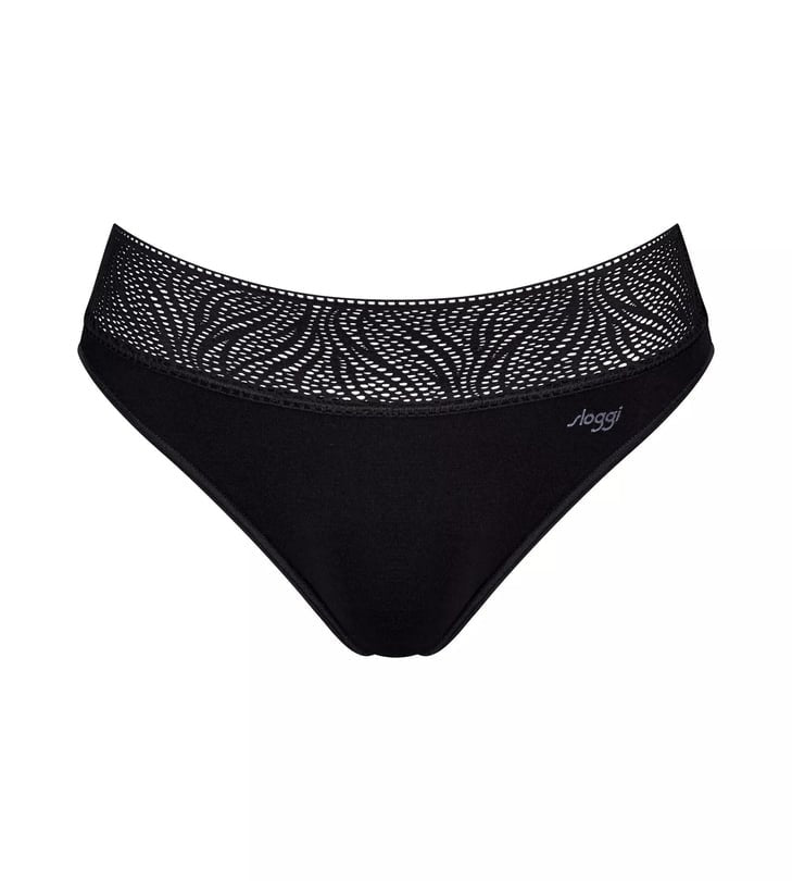 Sloggi Menstruacinės modalo kelnaitės PERIOD MEDIUM TAI BLACK, vidutinio sugeriamumo
