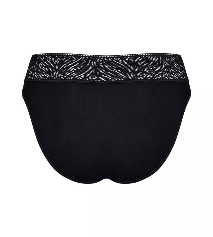 Sloggi Menstruacinės modalo kelnaitės PERIOD MEDIUM TAI BLACK, vidutinio sugeriamumo