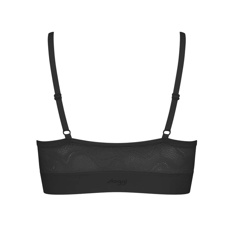 Sloggi Liemenėlė formuotais kaušeliais GO ALLROUND LACE P BLACK
