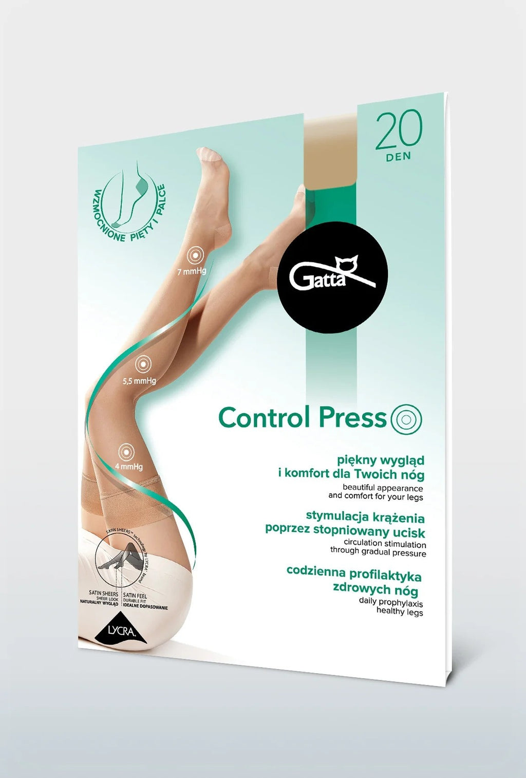 Gatta Kompresinės kojinės CONTROL PRESS 20 den.