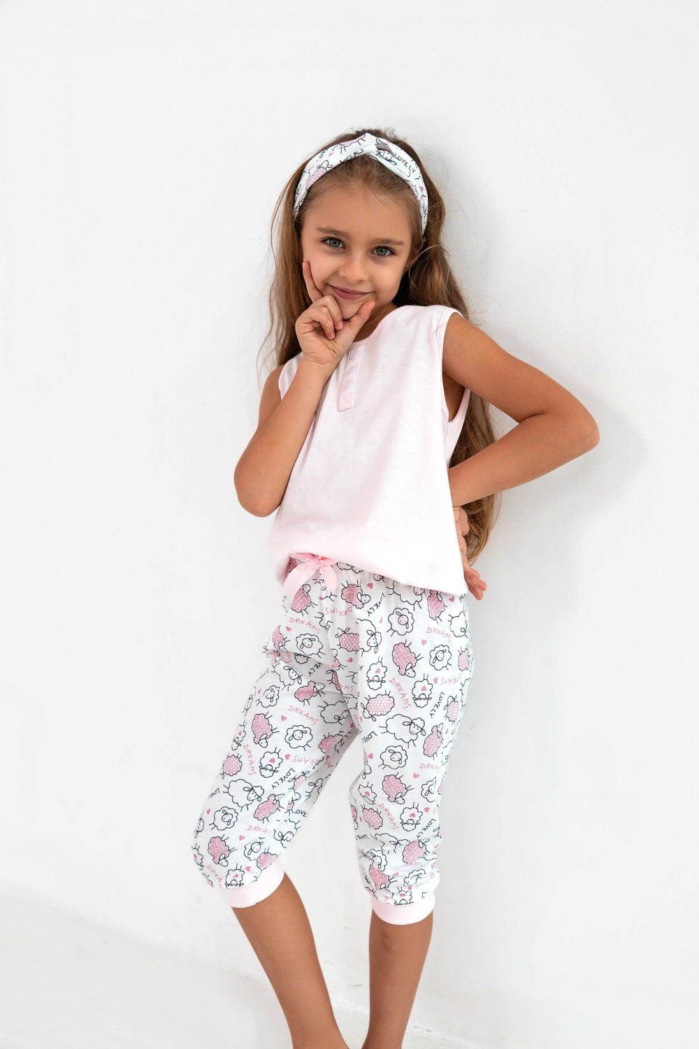 Sensis Medvilninė mergaičių pižama SHEENA KIDS