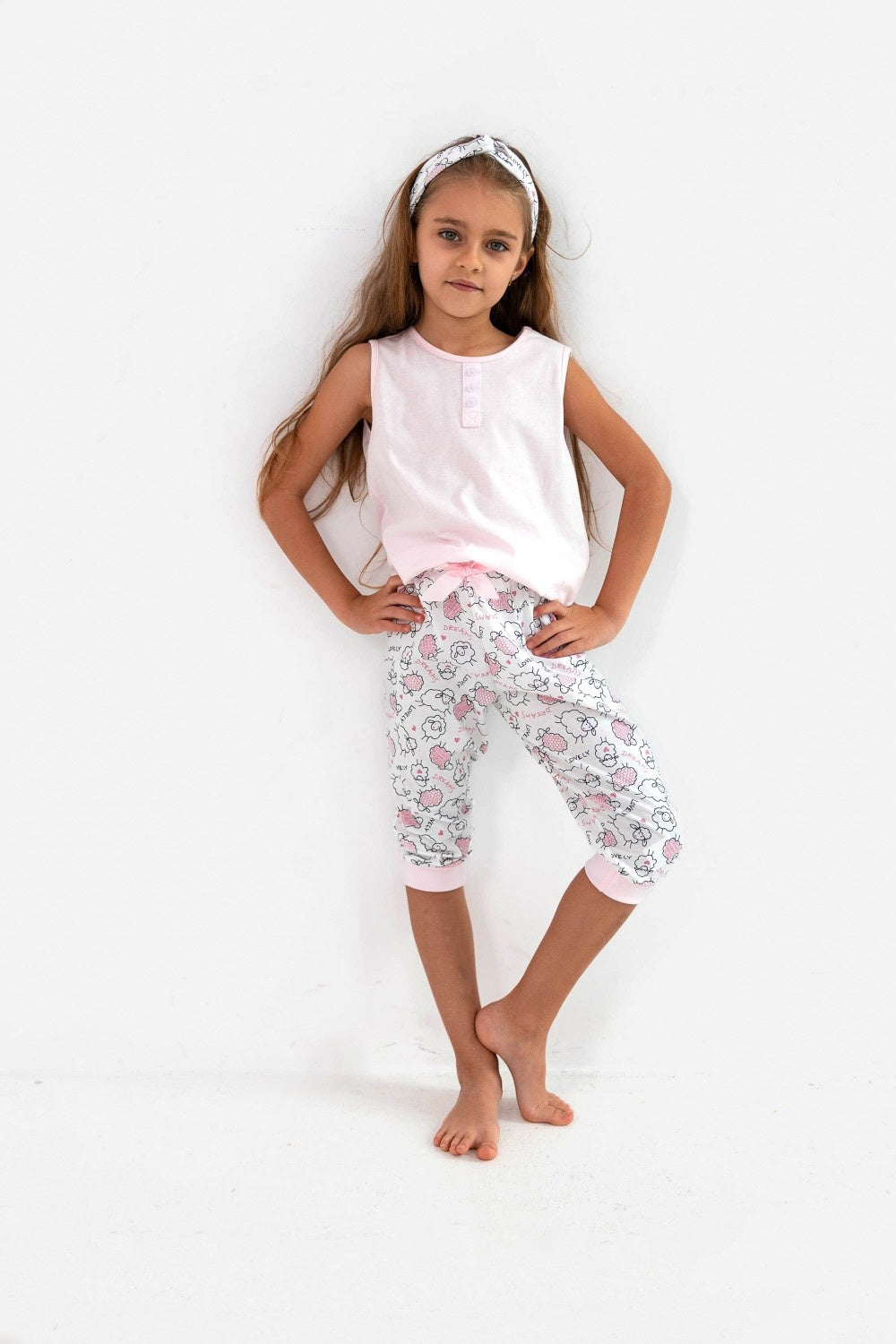 Sensis Medvilninė mergaičių pižama SHEENA KIDS