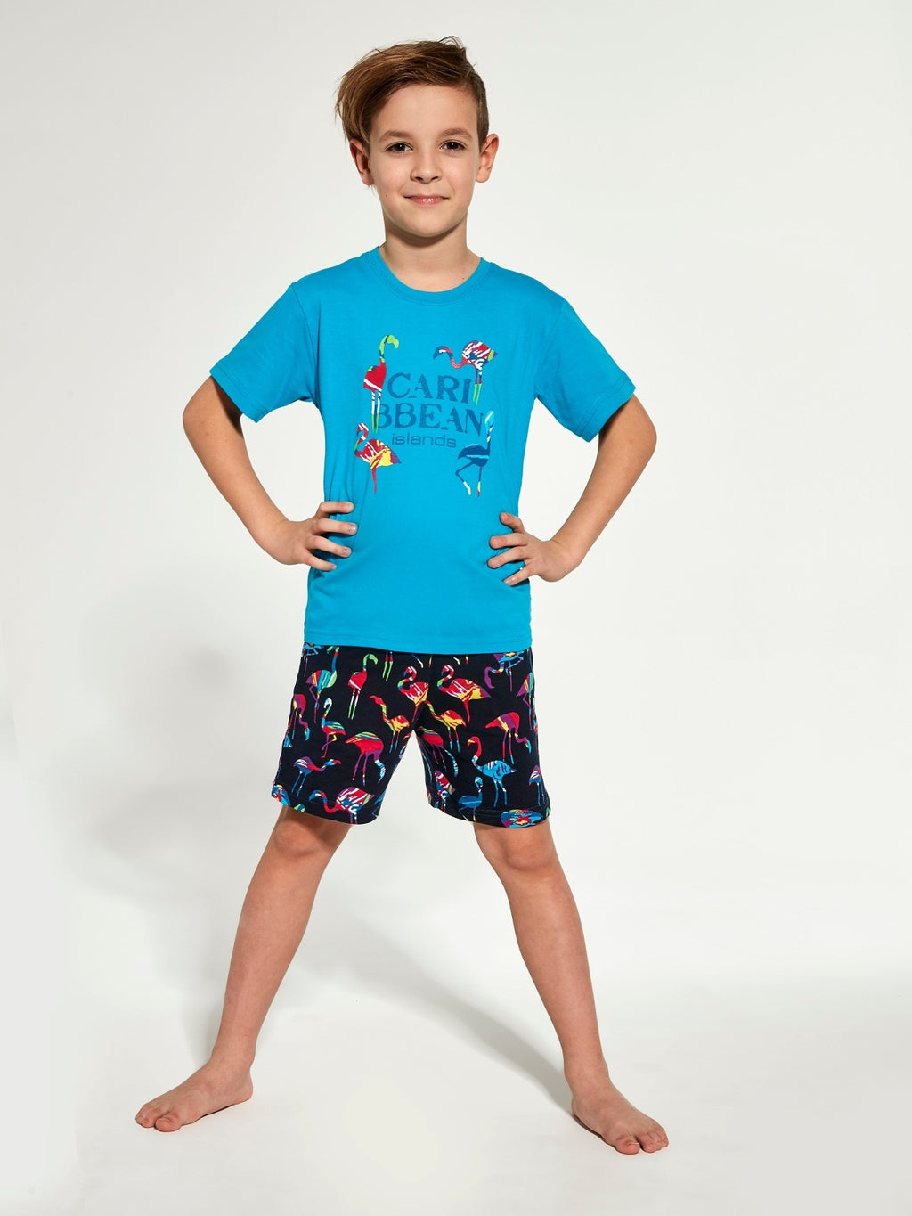 Cornette Kids Medvilninė berniukų pižama CARIBBEAN BLUE