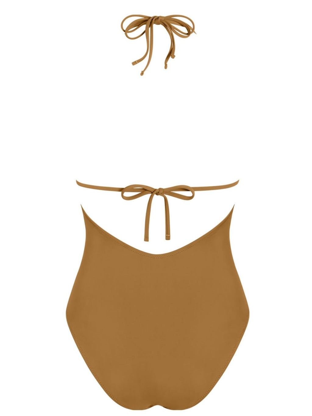 MrMiss Vientisas maudymosi kostiumėlis WAVES BROWN