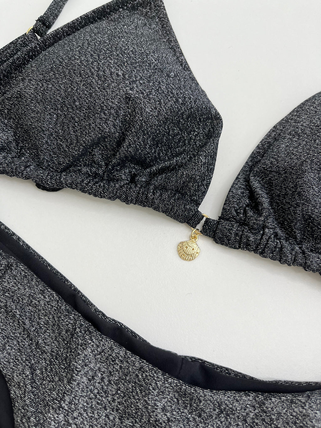 MrMiss Bikini maudymosi kostiumėlis METALLIC BLACK