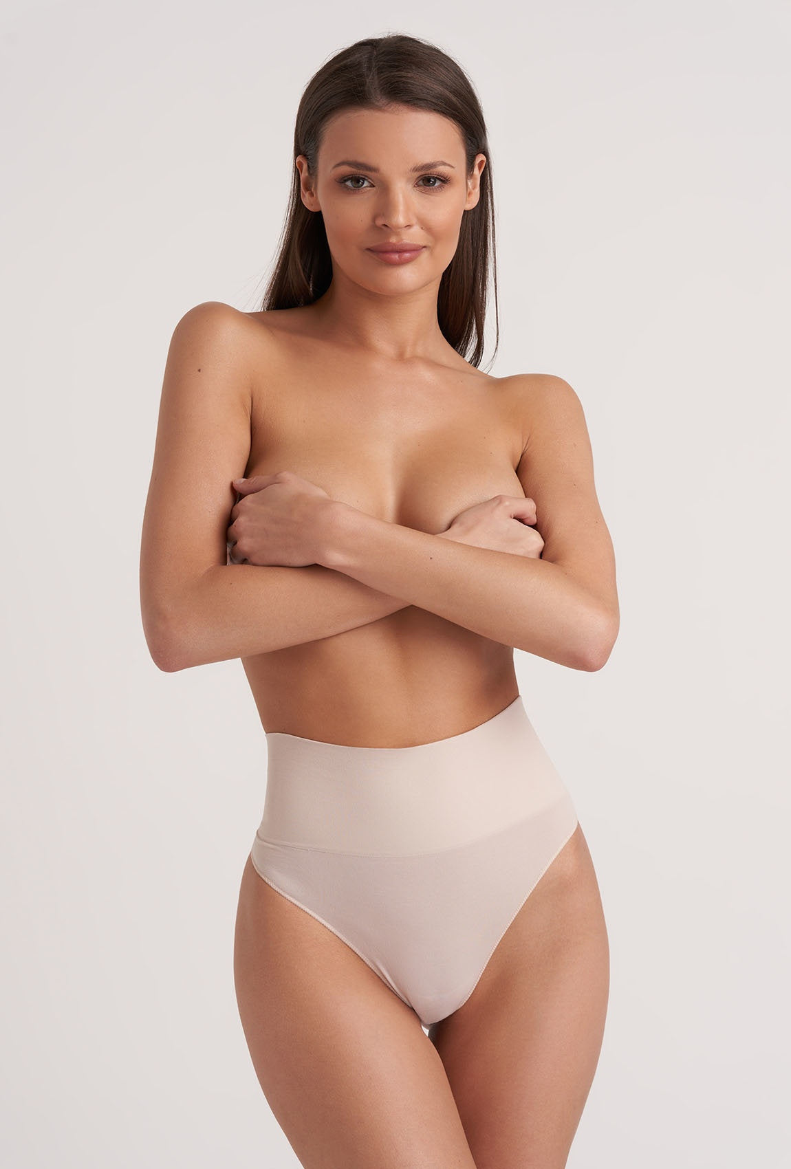 Gatta Formuojančios besiūlės tanga kelnaitės CORRECT SENSUAL SKIN NUDE