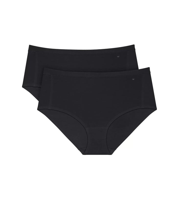 Triumph Klasikinių 2 vnt. modalo kelnaičių rinkinys SMART NATURAL MAXI EX 2P BLACK