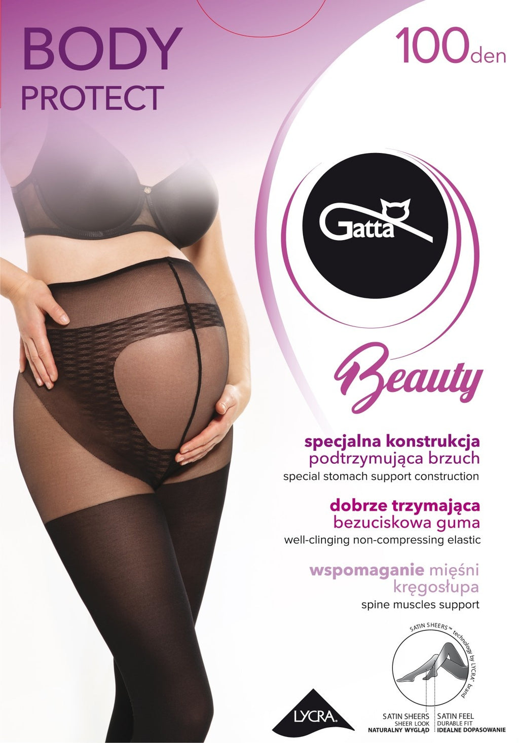 Gatta Pėdkelnės nėščiosioms BODY PROTECT, 100 denų