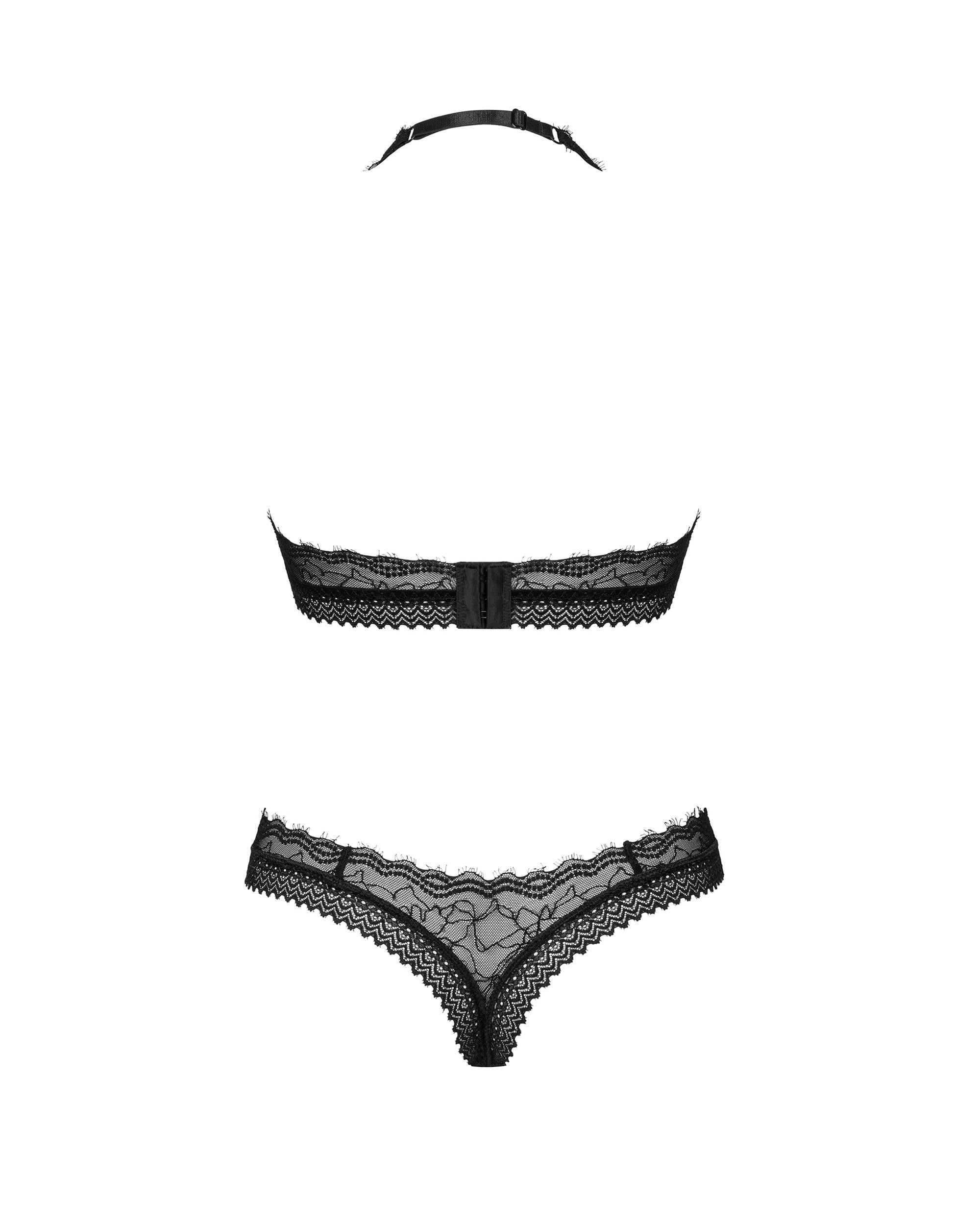 Obsessive Seksualus dviejų dalių komplektas MEDILLA SET, juoda