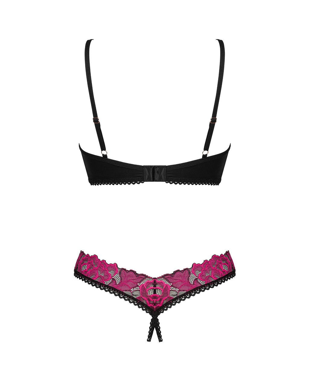 Obsessive Seksualus dviejų dalių komplektas ROSENTY SET, juoda