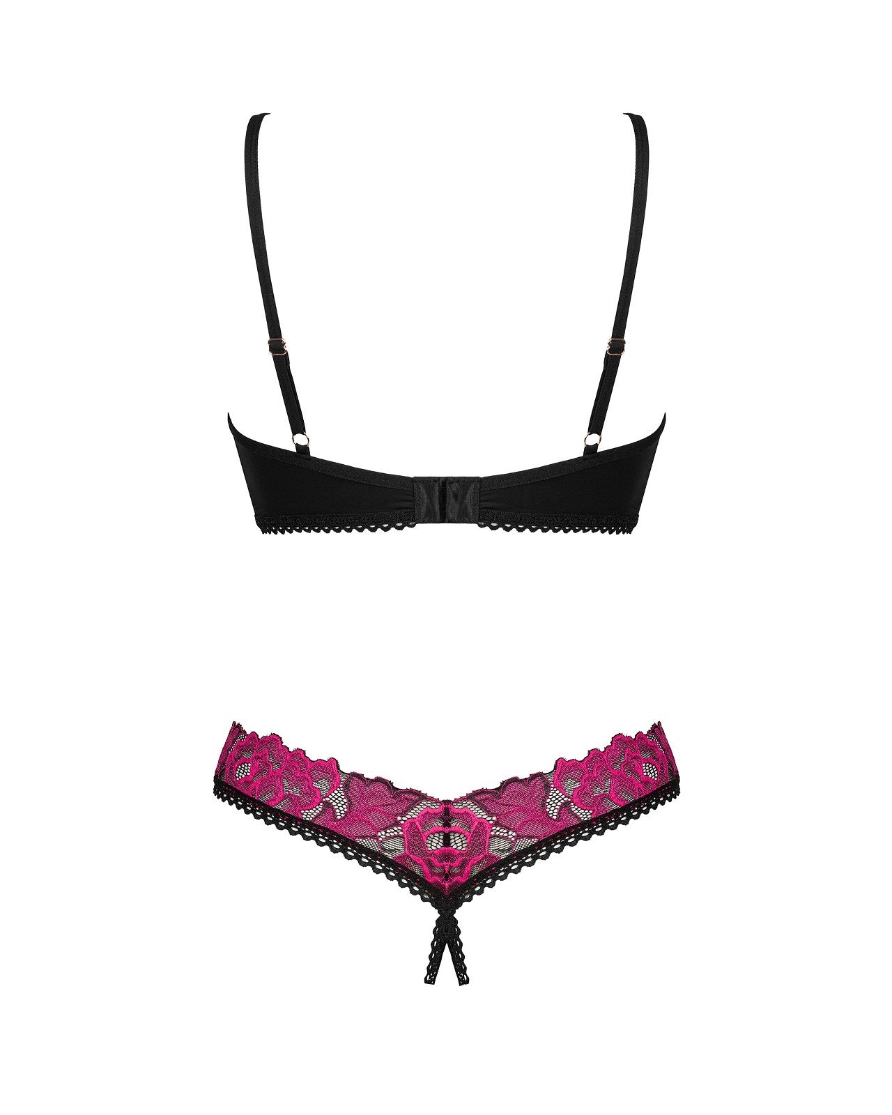 Obsessive Seksualus dviejų dalių komplektas ROSENTY SET, juoda