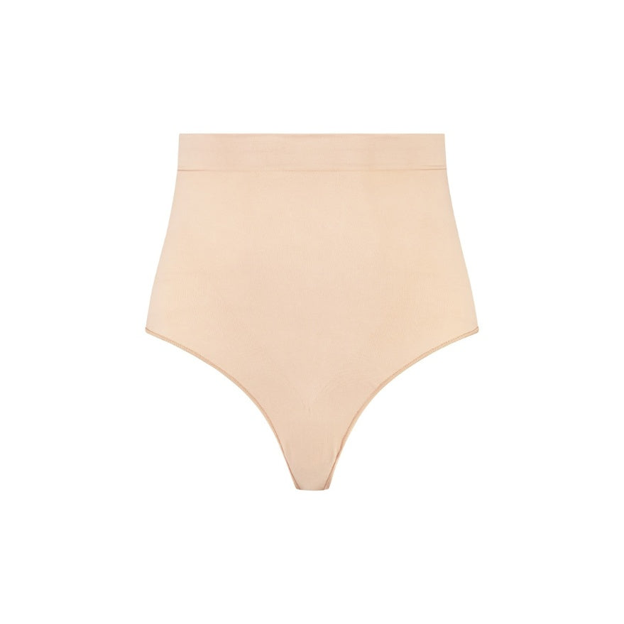 ByeBra Stiprios kompresijos formuojančios besiūlės tanga kelnaitės SOFT TOUCH THONG NUDE