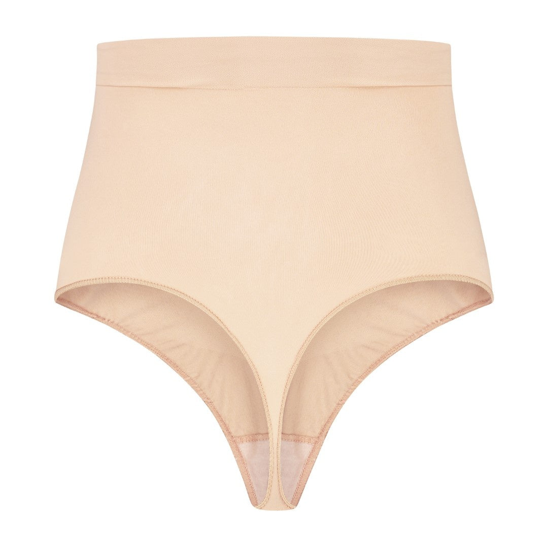 ByeBra Stiprios kompresijos formuojančios besiūlės tanga kelnaitės SOFT TOUCH THONG NUDE