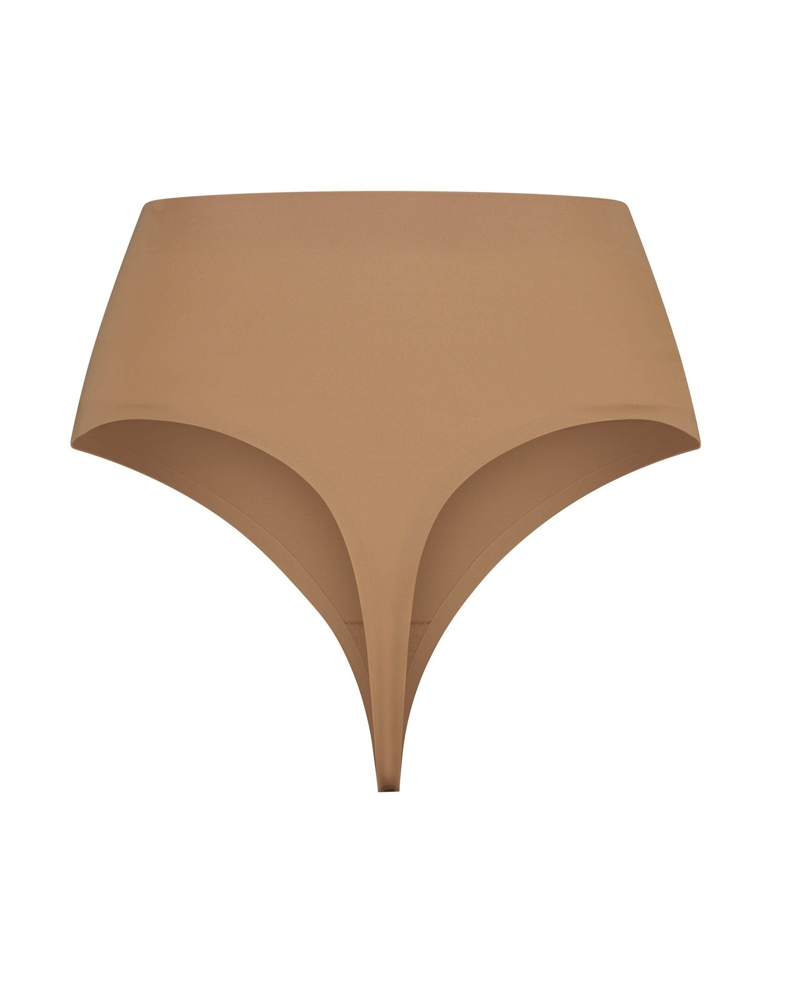 ByeBra Lengvos kompresijos formuojančios besiūlės tanga kelnaitės INVISIBLE MW THONG BROWN