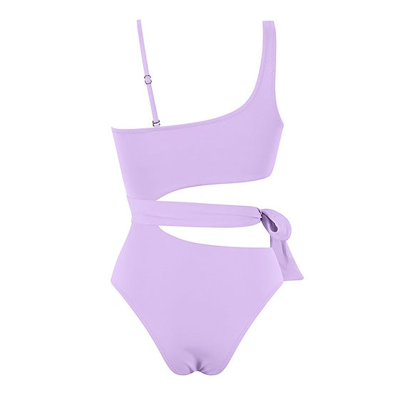 MrMiss Vientisas maudymosi kostiumėlis ASYMMETRIC LILAC