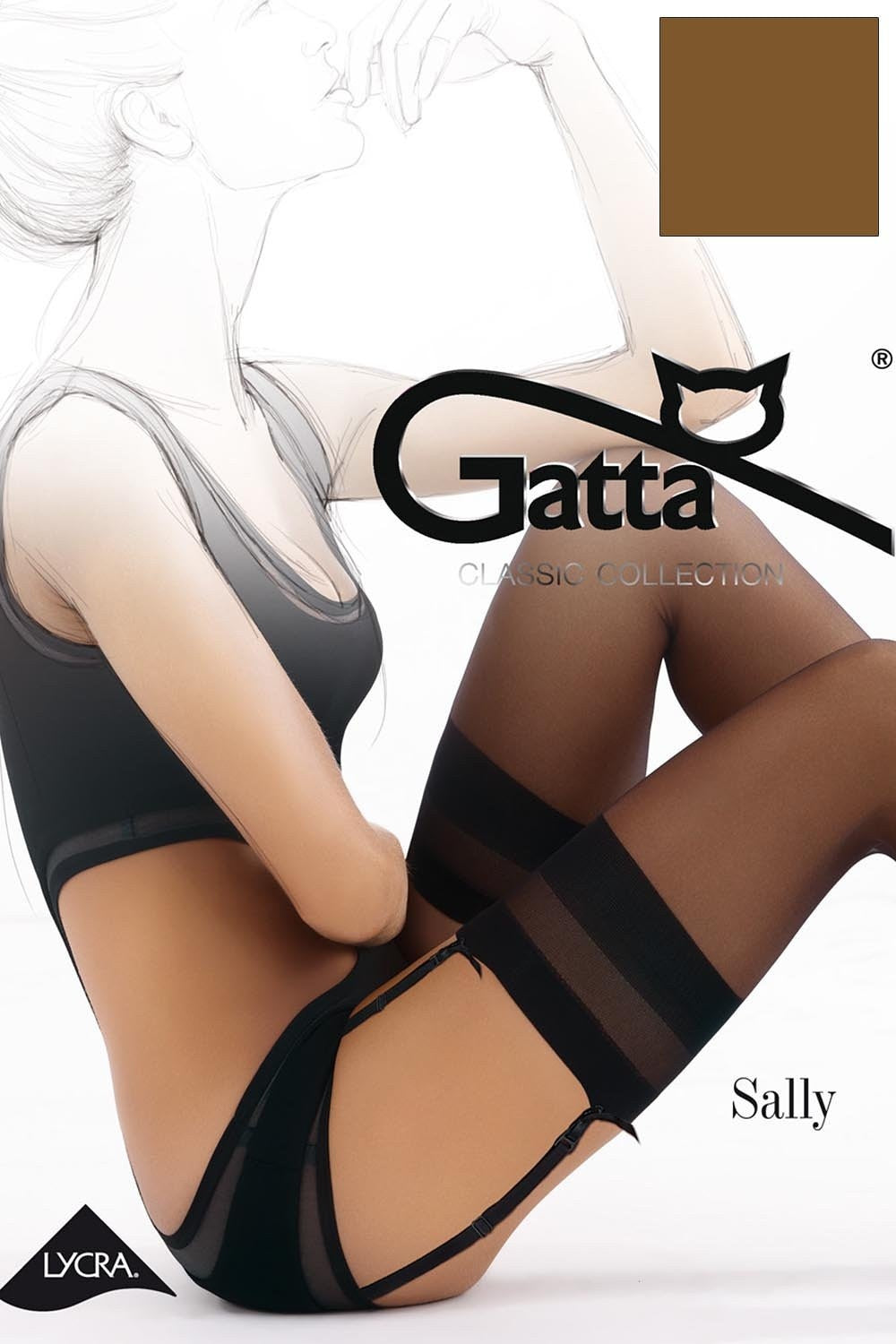 Gatta Prisegamos kojinės SALLY 15 den.
