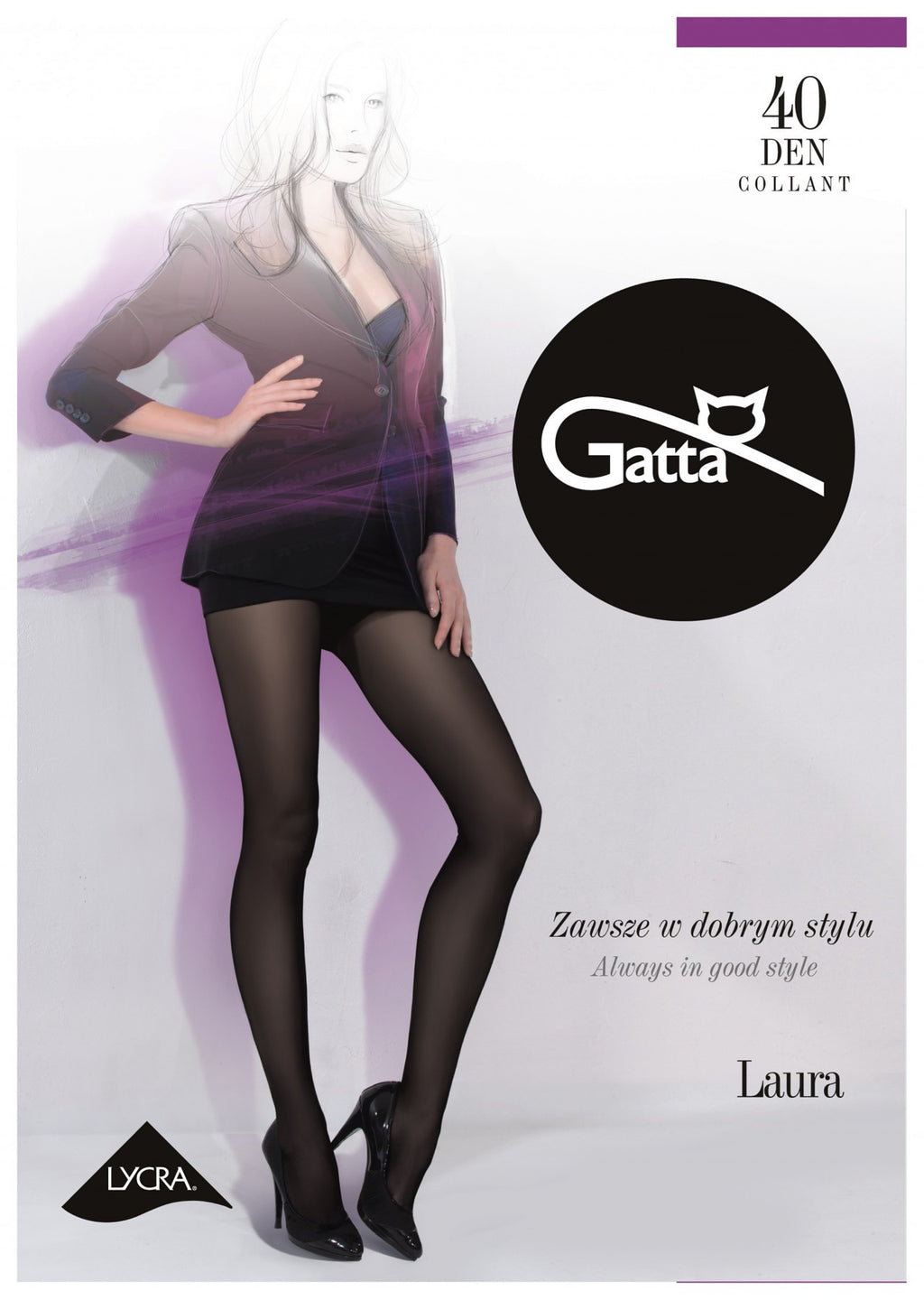 Gatta Pėdkelnės LAURA, 40 denų