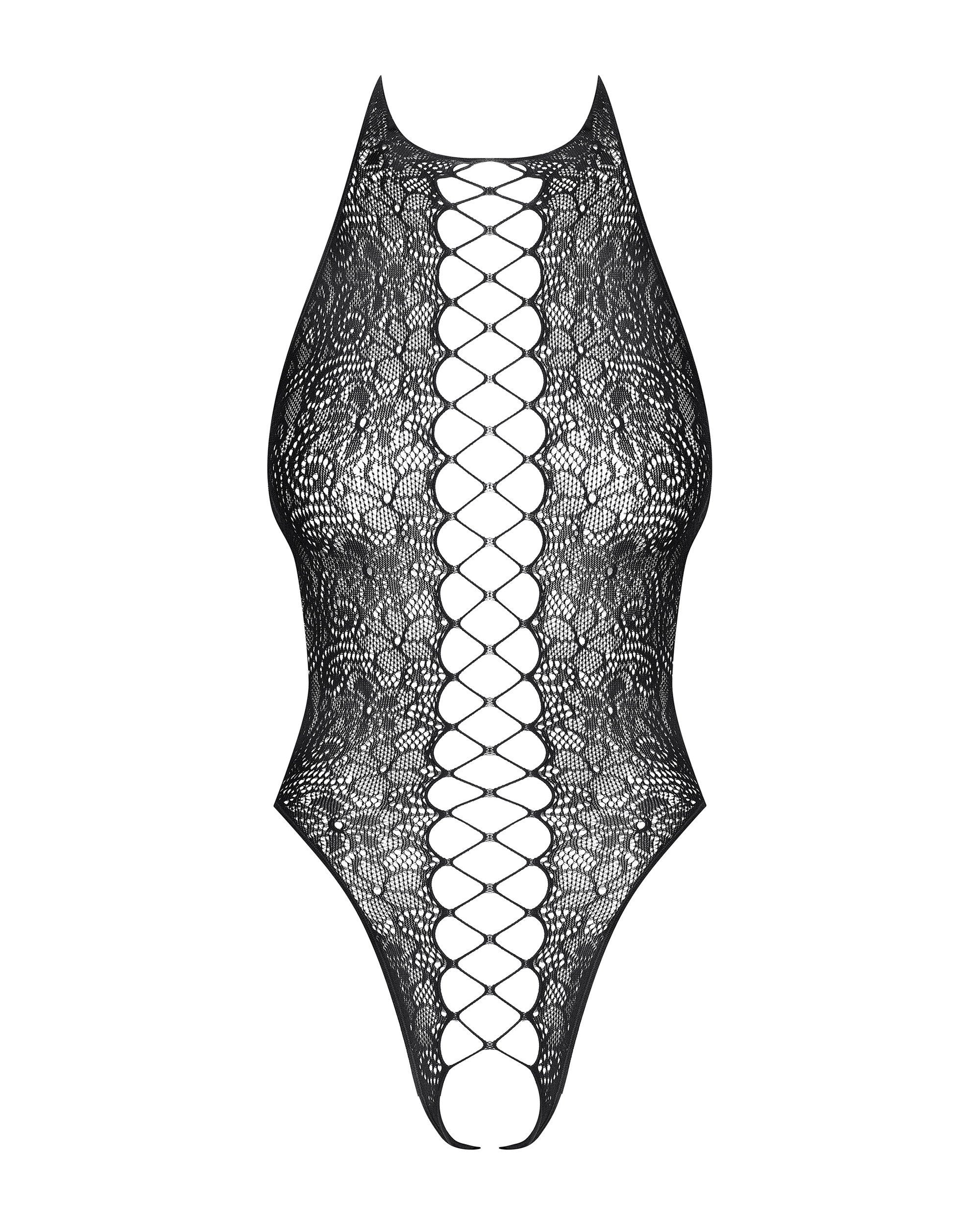 Obsessive Bodis - kūno kojinė B113, juodas
