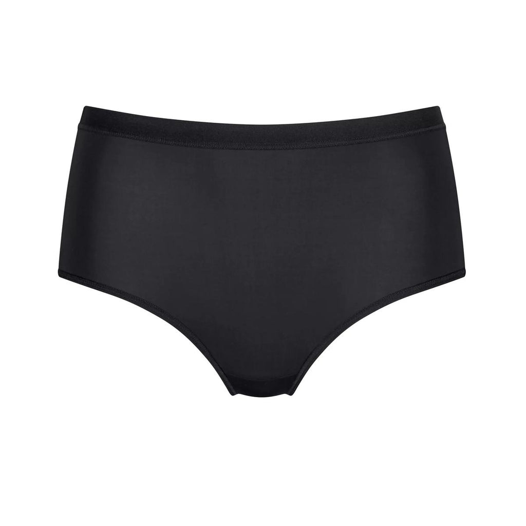Sloggi Klasikinės kelnaitės aukštu liemeniu WOW COMFORT 2.0 MAXI, juoda