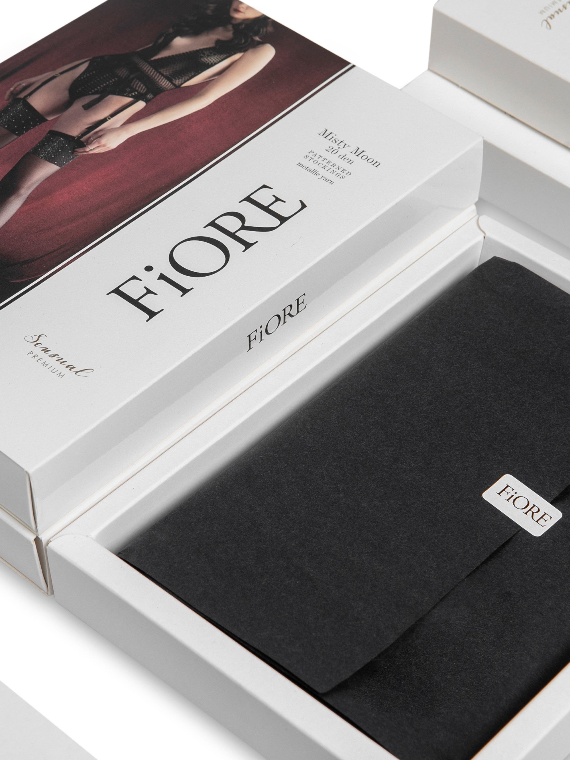 Fiore Prisegamos kojinės MISTY MOON, juoda