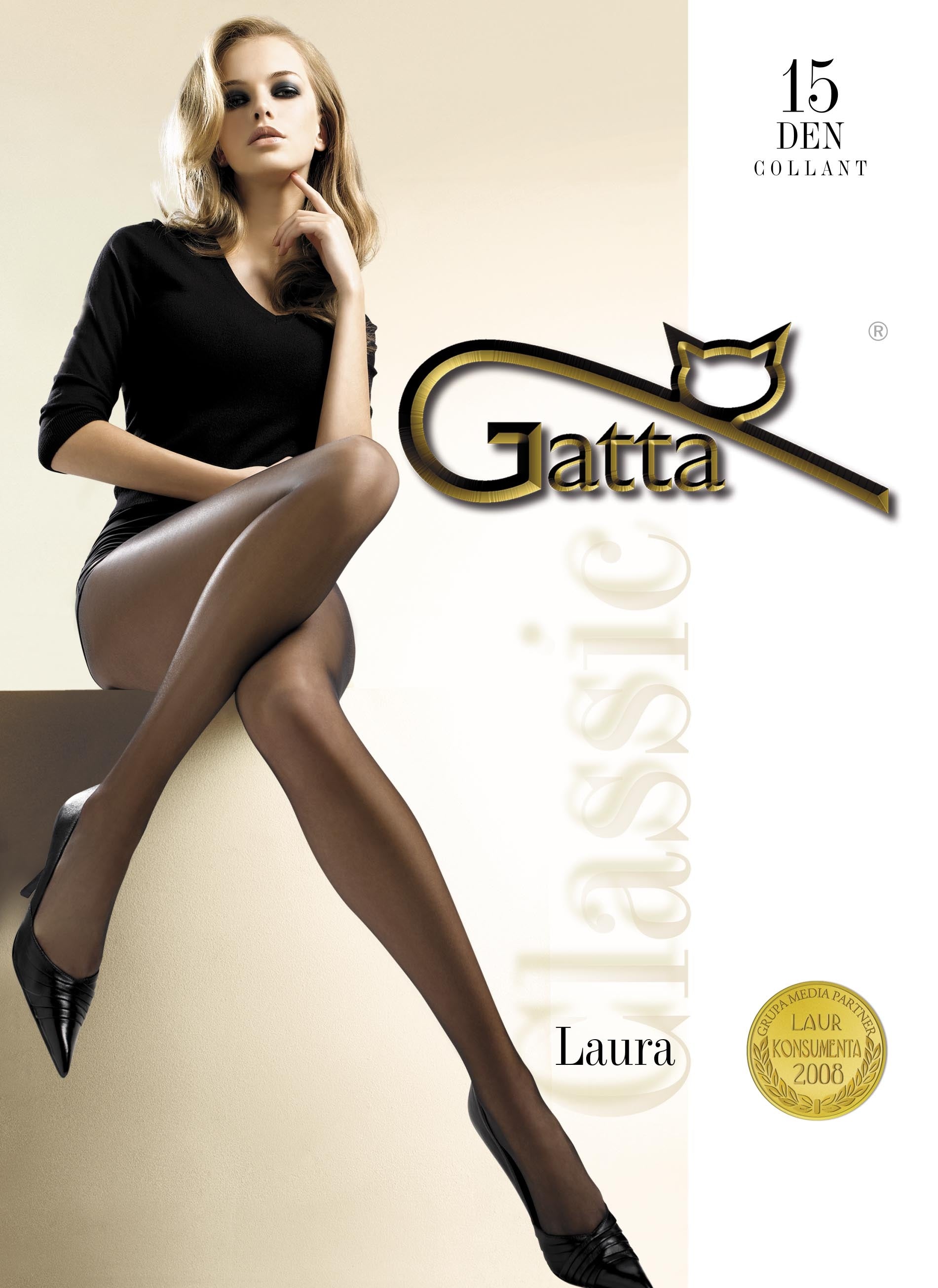 Gatta Pėdkelnės LAURA, 15 denų